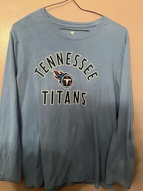 Tennessee Titans Light Blue Long Sleeve Tee Size M NFL
